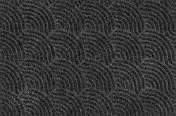 DUNE Waves, inside and outside, washable, polyester, 50% polypropylene, dark grey, 60 x 90 cm