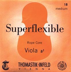 Thomastik Cuerda para Viola 1/2 Superflexible - cuerda La núcleo de acero, entorchado cromo, mediana