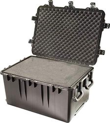 PELI Storm IM3075 slitstark transportväska, vatten- och dammtät, 181 liters kapacitet, tillverkad i USA, med anpassningsbar skuminredning, svart