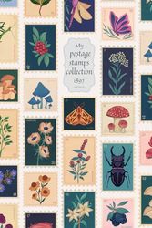 My postage stamps collection - 1897: A vintage soft cover notebook, blanked lined, 160 pages