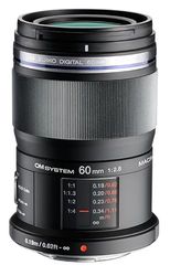 OM SYSTEM Objetivo M.Zuiko Digital ED 60 mm F2.8, Zoom estándar, Adecuado para Todas Las cámaras MFT (Modelos Olympus OM-D & Pen, Serie G de Panasonic), Negro