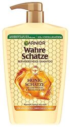 Garnier Wahre Schätze Shampooing réparateur au miel - Format XXL 1L - Renforce et nourrit les cheveux abîmés et cassants - 1000 ml