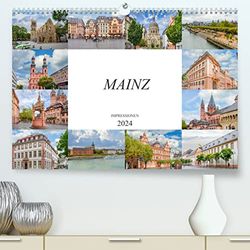 Mainz Impressionen (hochwertiger Premium Wandkalender 2024 DIN A2 quer), Kunstdruck in Hochglanz: Einmalig schöne Bilder der Landeshauptstadt Mainz