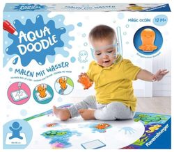 Ravensburger 4568 Aquadoodle Magic Ocean - Stain-free Stamping and Discovering with Water - Stamp Set with Magic Fabric Mat for Babies from 1 Year