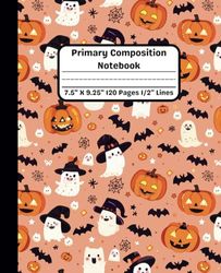 Primary Composition Notebook: 1/2 Inch Lines For Grades K-2