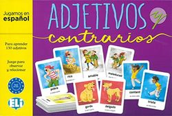 Adjetivos y contrarios. Gamebox: Spiel à 2 x 65 Karten mit Adjektiven und ihren Gegensätzen, 1 Joker- und 1 Ereigniskarte + Spielanleitung