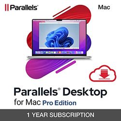 Parallels Desktop 19 para Mac Pro Edition | Software para ejecutar Windows en máquinas virtuales | 1 Dispositivo | 1 Usuario | 1 Año | Mac | Código de activación Mac enviado por email