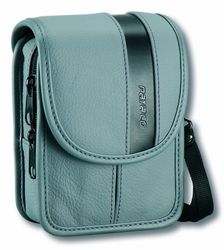 PE - Borsa protettiva in pelle per fotocamere compatte e digitali, colore: grigio