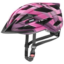 uvex air wing cc - lätt allroundhjälm för kvinnor och män - individuell justerbar passform - utbyggbar med LED-ljus - plum-pink matt - 52-57 cm
