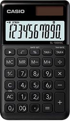 CASIO SL-1000SC-BK - Calcolatrice 0,9 x 7,1 x 12 cm, colore: Nero