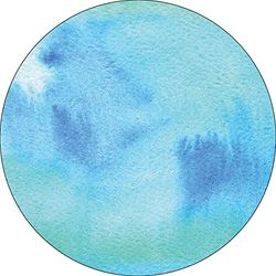 Bonateks, Ronde digitaal bedrukte muismat, antislip onderkant, voor kantoor en thuis, diameter: 22 cm