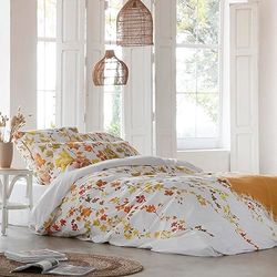 ETHERE Duvet Cover Haku Yellow Bed 150 cm, Duvet Cover 240 x 220, 100% Cotton 200 Thread Count, Extra Soft, Closure with Hidden Buttons.