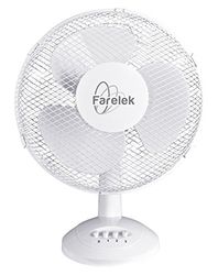 Farelek TF 300 Ventilateur de table 30 cm Blanc,40w