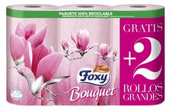 Foxy Bouquet - Papel Higiénico, color Decorado, 6 Unidad