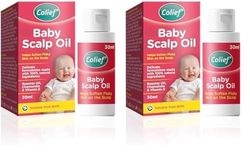 Colief - Baby Scalp Oil - 30ml - Soothing Moisturising Oil for Baby Scalp and Skin - Preventative of Itchy, Flaky, Dry, Damaged Skin and Cradle Cap. (Pack of 2)