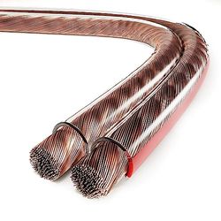 conecto câble haut-parleur, câble haut-parleur CCA, 2x1.50mm² couleur: transparent 25 mètres