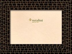 NATALINI ERIS Nero 10X15 Marco de Fotos con Soporte para Mesa, Tulipwood, Negro, 10 X 15 X 1,5