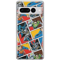 ERT GROUP mobiltelefonfodral för Google PIXEL 7 PRO originalt och officiellt licensierat DC mönster Justice League 001 optimalt anpassad till formen på mobiltelefonen, fodral tillverkad av TPU-plast
