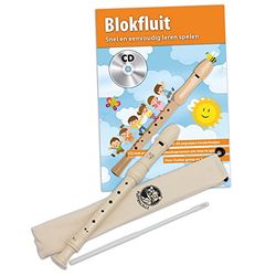 CASCHA HH 1510 NL Recorder Set (barokke vinger) en Nederlandse Recorder School Plus CD