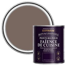 Rust-Oleum Peinture Brune Résistante à l'eau pour Faïence de Cuisine, Finition Mate - Torrent 750ml