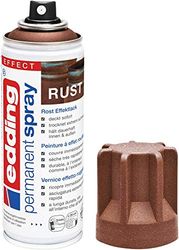 edding 5200 spray permanent - effet rouille mat - 200 ml - peinture acrylique pour peindre ou décorer verre, métal, bois, céramique, plastique, toile - peinture acrylique en aérosol