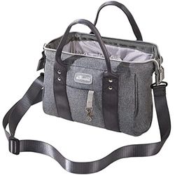 SUNVENO, Bolsa de cambio, bolsa de viaje de moda con soporte de chupete, mochila multifuncional (gris oscuro)