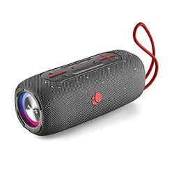 NGS ROLLER NITRO 3 BLACK - Altoparlante Wireless Resistente Agli Schizzi (IPX5), Luci RGB, Compatible con Tecnologia Bluetooth e True Wireless, Microfono Incorporato, 30W, Colore Nero