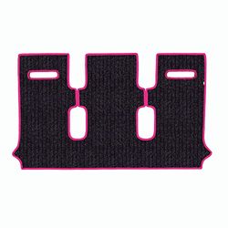 Floor Mat Set for Opel Vivaro 3-Seater from 2019 Made from Fibre Floor Made in Italy Anthracite and Fuchsia