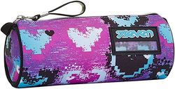 Seven Pencil case - Pen bag, multicolor, Box for Stationery, Pen Pouch for Teen Girls and Boys, Perfect for School Supplies, multicolored pattern, GLOSSY GIRL