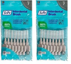 TePe Scovolini interdentali Originali/Spazzolini interdentali di alta qualità, misura ISO 7 (filo 1,3 mm), grigio, 1 confezioni x 8 pz (Confezione da 2)