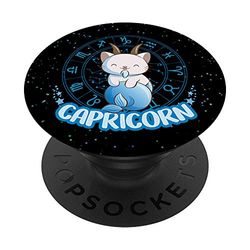 Popsockets- Gatos Kawaii Astrología Zodiaco Capricornio PopGrip: Agarre intercambiable para Teléfonos y Tabletas