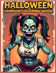 Halloween Horror Coloring Book: Terrifying Zombie Coloring Pages for Stress Relief