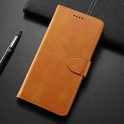 Carcasa de telefono Calf Texture Horizontal Flip Funda de Cuero for Samsung Galaxy A8S / A9 Pro 2019, con Soporte y Ranuras for Tarjetas y Billetera (Amarillo) (Color : Amarillo)