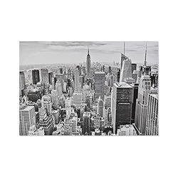 Dekodonia S3007224 Quadro su tela, New York, grigio, 90 x 3 x 60 cm