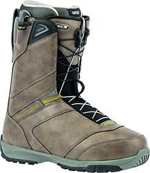 Nitro Snowboards Anthem TLS '20 All Mountain Freeride Freestyle Système de laçage Rapide pour Bateau et Snowboard Bottes Hommes, Chocolat, 27.5