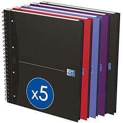 Oxford Office Essentials 100100314 - Quaderno europeo A4+, 120 fogli, colori assortiti