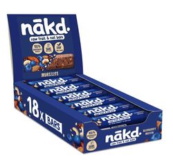 Nākd. Myrtilles | Raw Barres de Fruits et Noix | 100% D'ingrédients Naturels | Sans Sucre Ajoutés | Vegan | 18 x 35g