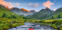 Calendrier panoramique alpin 2024. Les montagnes de Suisse, d'Allemagne et d'Autriche dans un calendrier grand format. Superbes photos panoramiques des Alpes dans un grand calendrier mural.