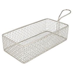 García de Pou 186.60 Mini Freidoras Alargadas, 22 x 10 x 6 cm, Set de 6, Plateado