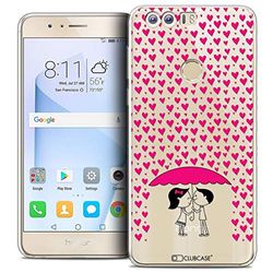Caseink - fodral för Huawei Honor 8 (5.2) [kristallgel mönster HD kollektion kärlek alla hjärtans dag design kärlek regn - mjuk - ultratunn - tryckt i Frankrike]