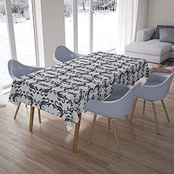 Bonamaison, Anti-moisissure, Séchage Rapide, Résistant aux Taches, Lavable en Machine, 100% Polyester Nappe de Table (140cm x 200cm) - Conçu et Fabriqué en Turquie