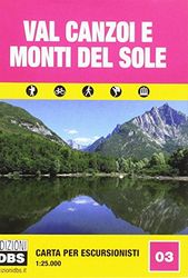 Val Canzoi e monti Del Sole. Carta per escursionisti 1:25.000