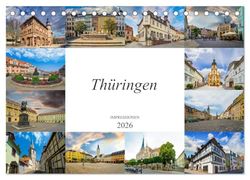 Thüringen Impressionen (Tischkalender 2026 DIN A5 quer), CALVENDO Monatskalender: Zwölf einmalig wunderschöne Bilder des Bundeslandes Thüringen