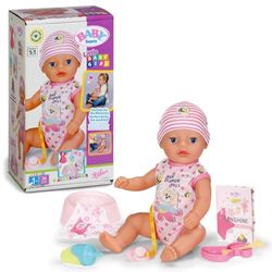 BABY born Little Magic Girl 835333-36cm pop met 7 levensechte functies en accessoires - Geen batterijen vereist - Geschikt voor kinderen vanaf 1 jaar oud
