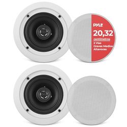 Pyle Altavoces Techo, Pared, 6.5”, 250W, Duales, Tweeter de polimero de 1", 65Hz-22kHz