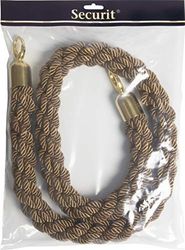 Securit Classic Range Barrier System Rope Gold Ends, Brons