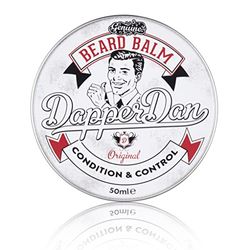 Dapper Dan Nourishing Beard Balm, Blend of Essential Oils And Waxes to Shape, Style and Nourish Moustaches and Beard, Vanilla and Raspberry Scent, 1 x 50ml