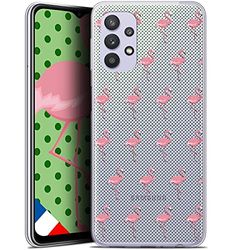 Caseink fodral för Samsung Galaxy A32 5G (6.5) [Gel HD-mönster tryckt i Frankrike kollektion mönster design Les Flamingos Prickar - mjuk - ultratunn]