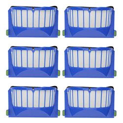 YanBan Lot de 6 filtres de Rechange compatibles avec Les aspirateurs iRobot Roomba série 600 605 610 620 630 650 660
