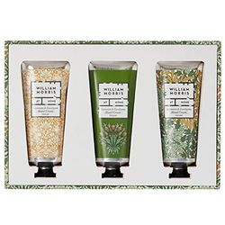 William Morris At Home Useful & Beautiful Geranium and Eucalyptus Hand Cream Collection Set, 3 x 30ml